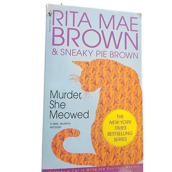 Rita Mae Brown Cat Book Lot 3 Murder She Meowed Cat On The Scent Wish You Were H - Picture 6 of 6